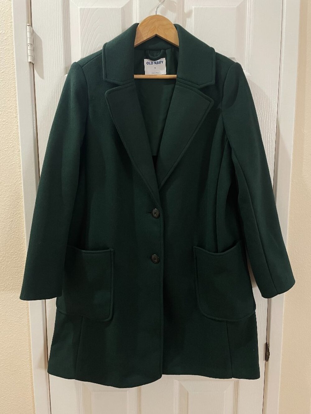 Old Navy Dark Green Peacoat (M)